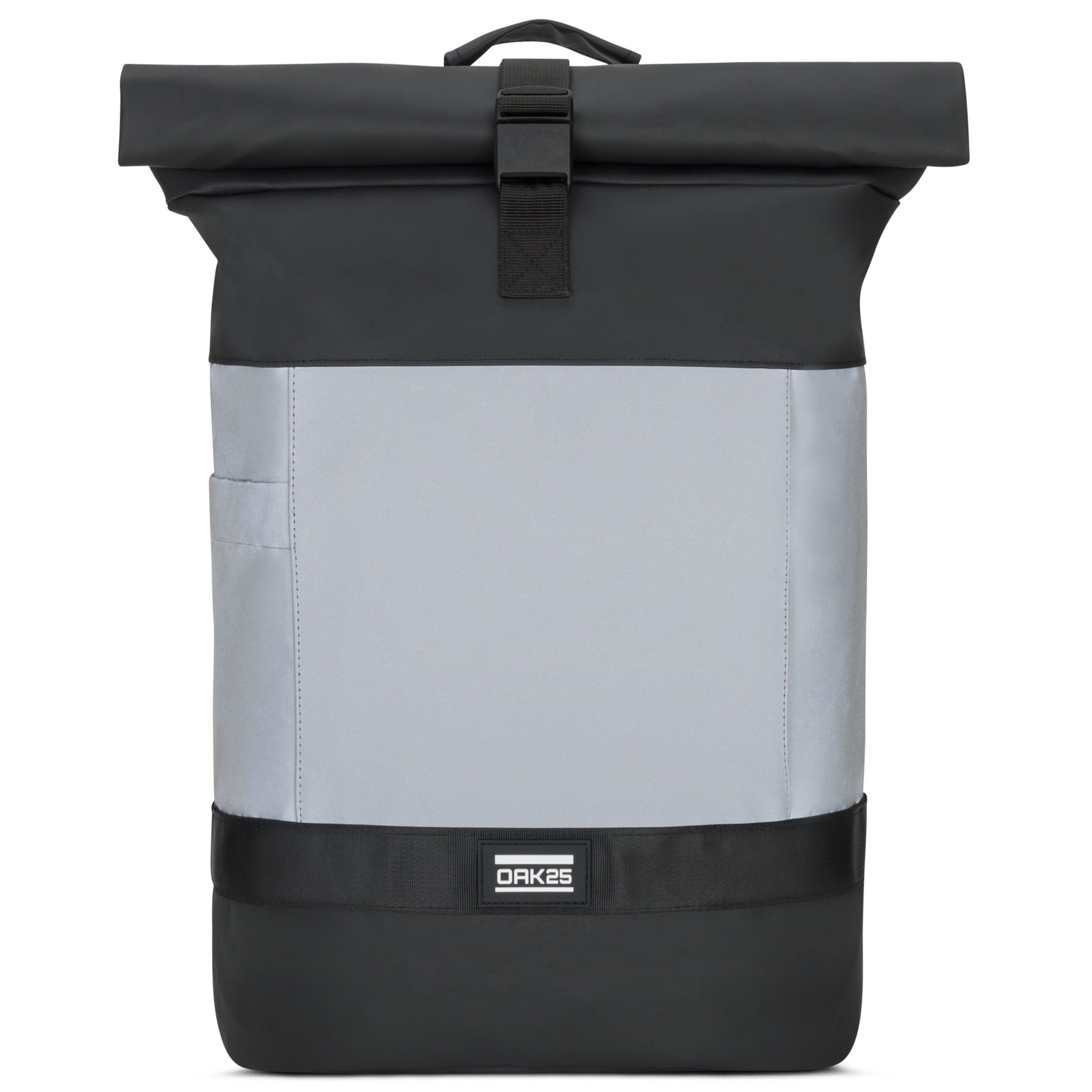 OAK25 Cityrucksack Commute M Rolltop Rucksack (1-tlg), Reflektierend, Wasserabweisend