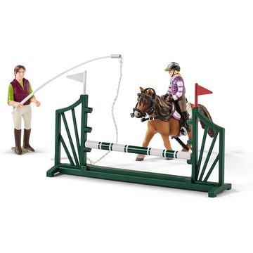 Schleich® Spielfigur Schleich 42389 Reitschule mit Reiterinnen und Pferden, ab 5 Jahren, HO, (Spar-Set)