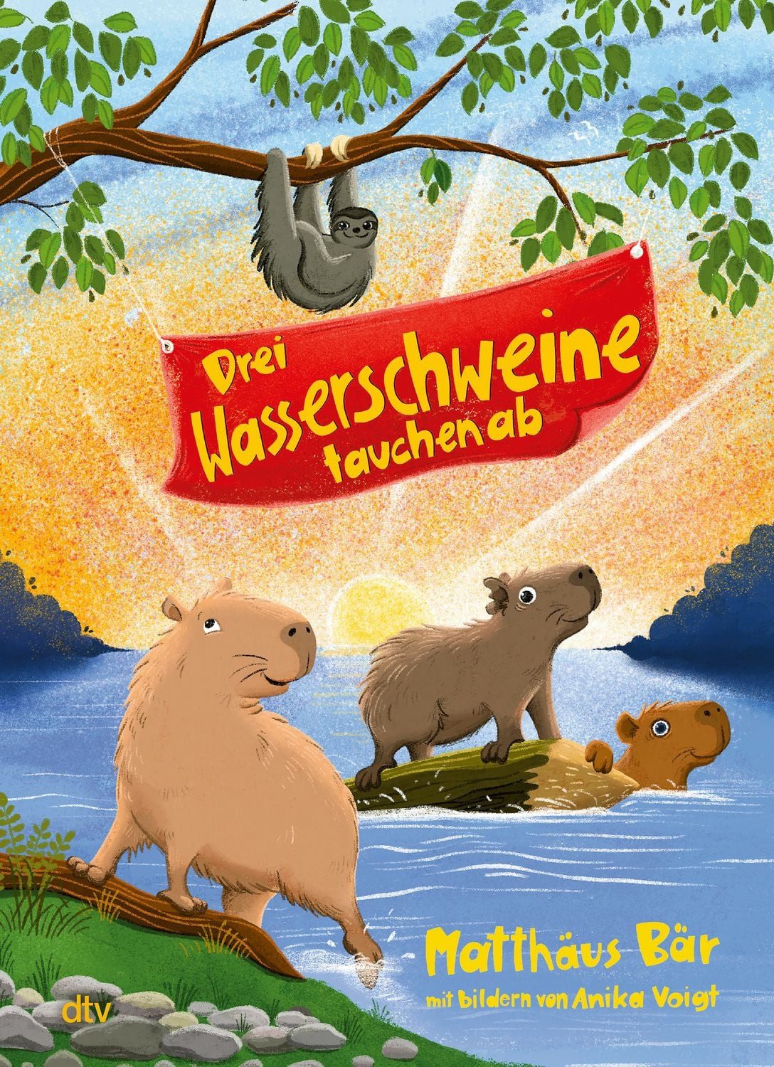Drei Wasserschweine tauchen ab / Matthäus Bär