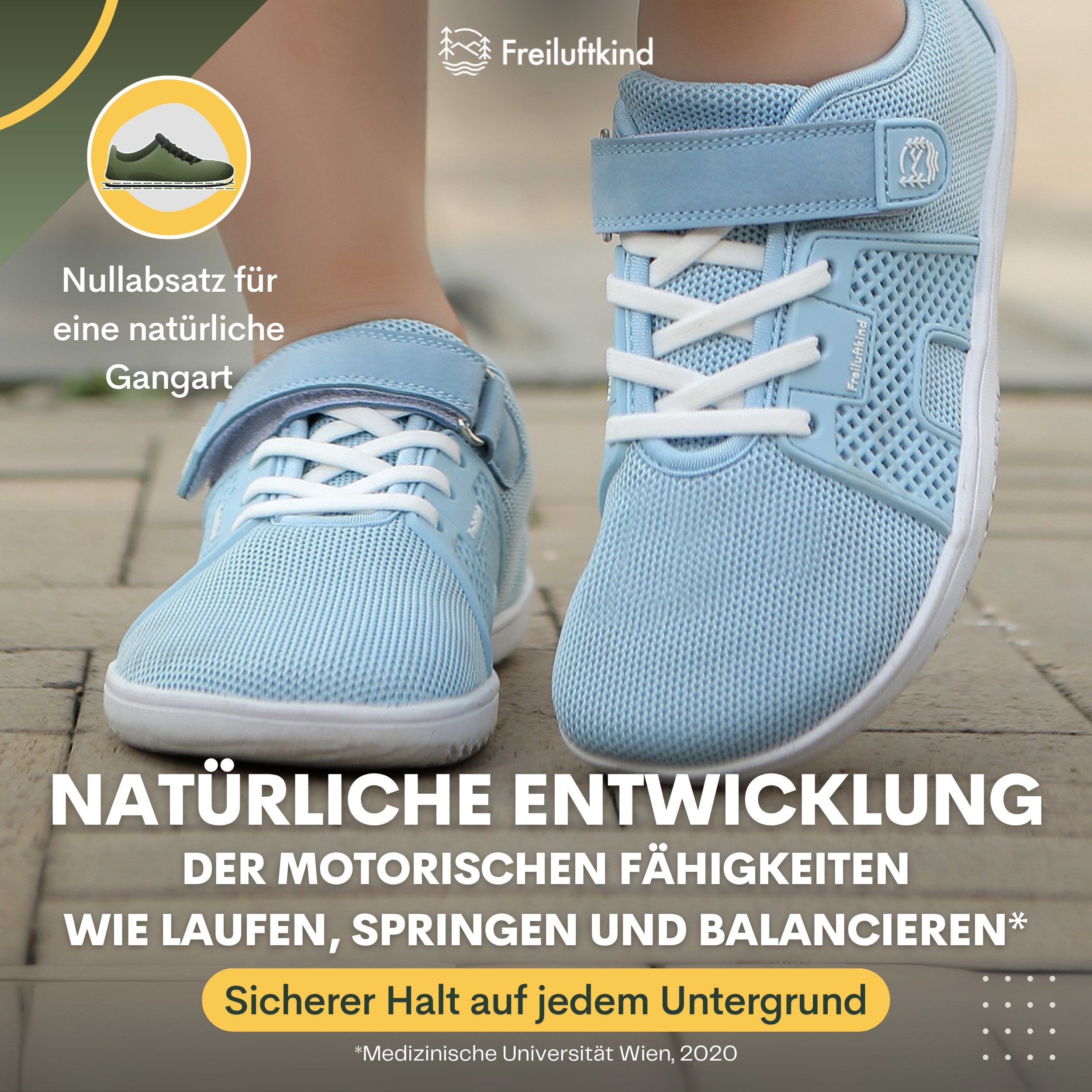 Freiluftkind Hokkaido Kids – Gesunde Sneaker Kinder-Barfußschuhe Barfußschuh – Bild 4 von 5