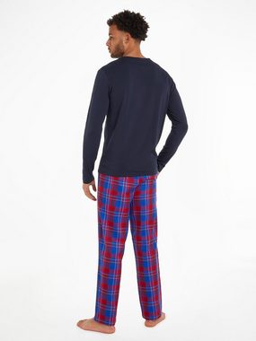 Tommy Hilfiger Underwear Pyjama LS PANT SLIPPERS SET FLANNEL (Set, 3 tlg., Pyjama + Slipper) im Karo-Design