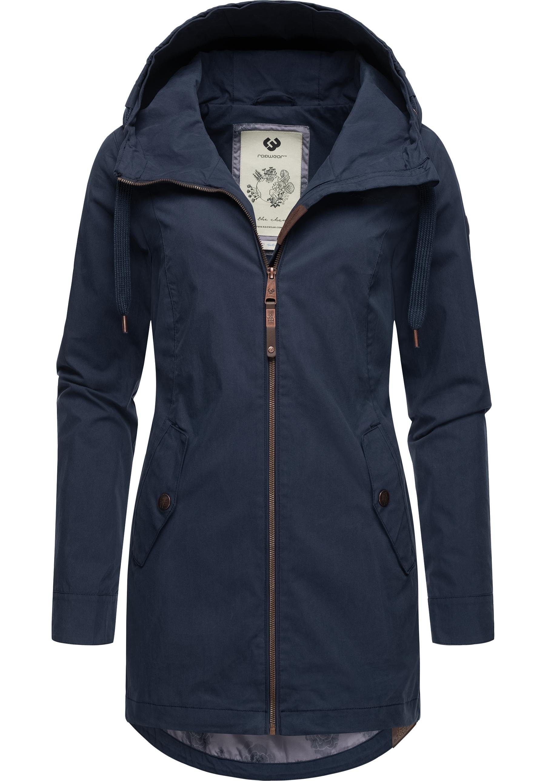 Ragwear Outdoorjacke Mondda schicker Damen Übergangsparka mit tollen Details