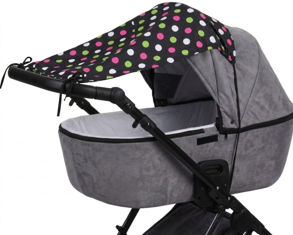 Primawela Kinderwagen-Sonnenschutzhülle Sonnensegel Segel Rollo UV Schutz
