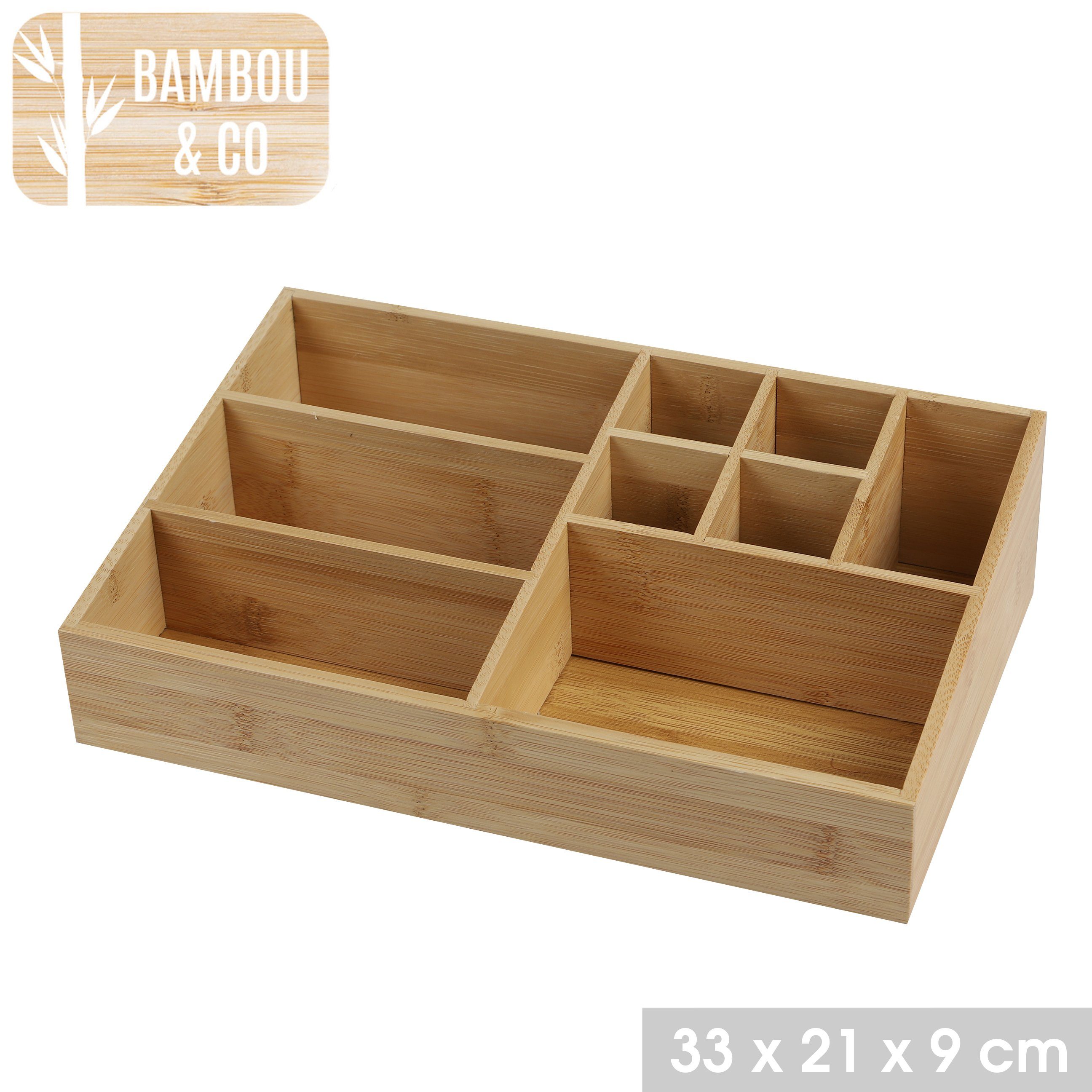 Bambou&Co Organizer Bambou&Co. Bambus Sortierer Aufbewahrungsbox günstig online kaufen