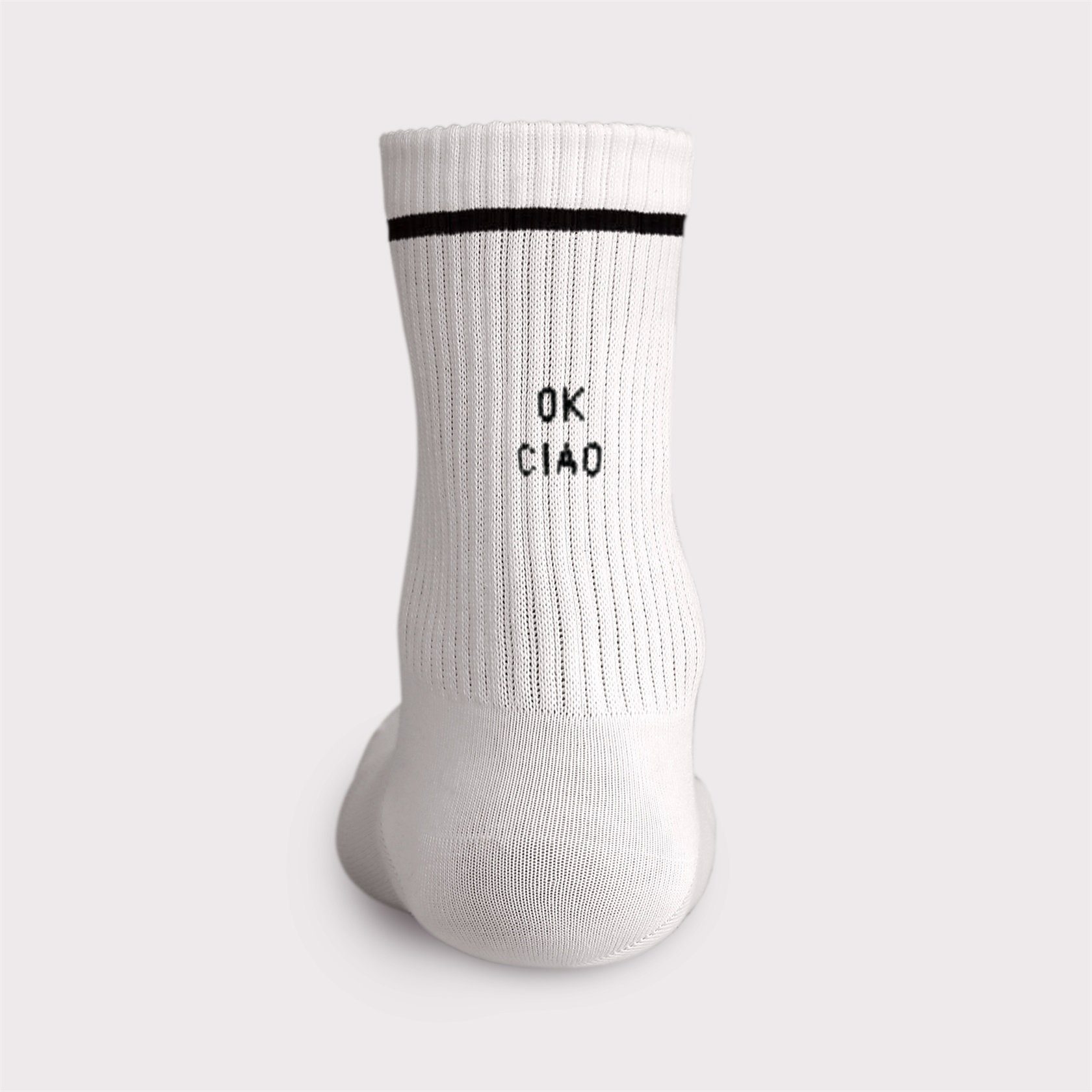 Tennissocken Weiße Tennissocken Atmungsaktive Crew Socks mit Sprüchen