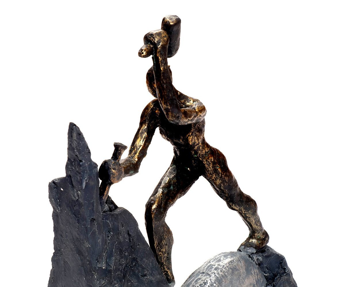 Moderne aus Love Skulptur Deko Liebe Figur Herz Herz bronzefarben Valentin Polystone Brillibrum Dekofigur Poly aus