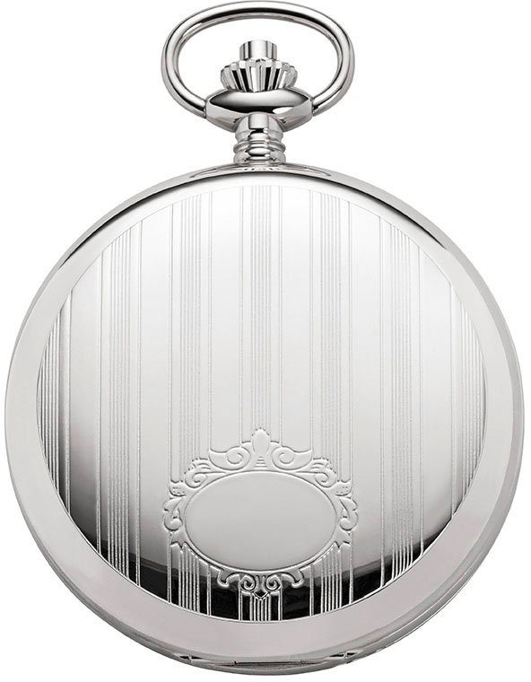 Regent Taschenuhr P705-19387749, (Set, 2-tlg., mit dazu passender Kette), Herren, Handaufzug, Acrylglas, skelettiertes Zifferblatt, Geschenkidee