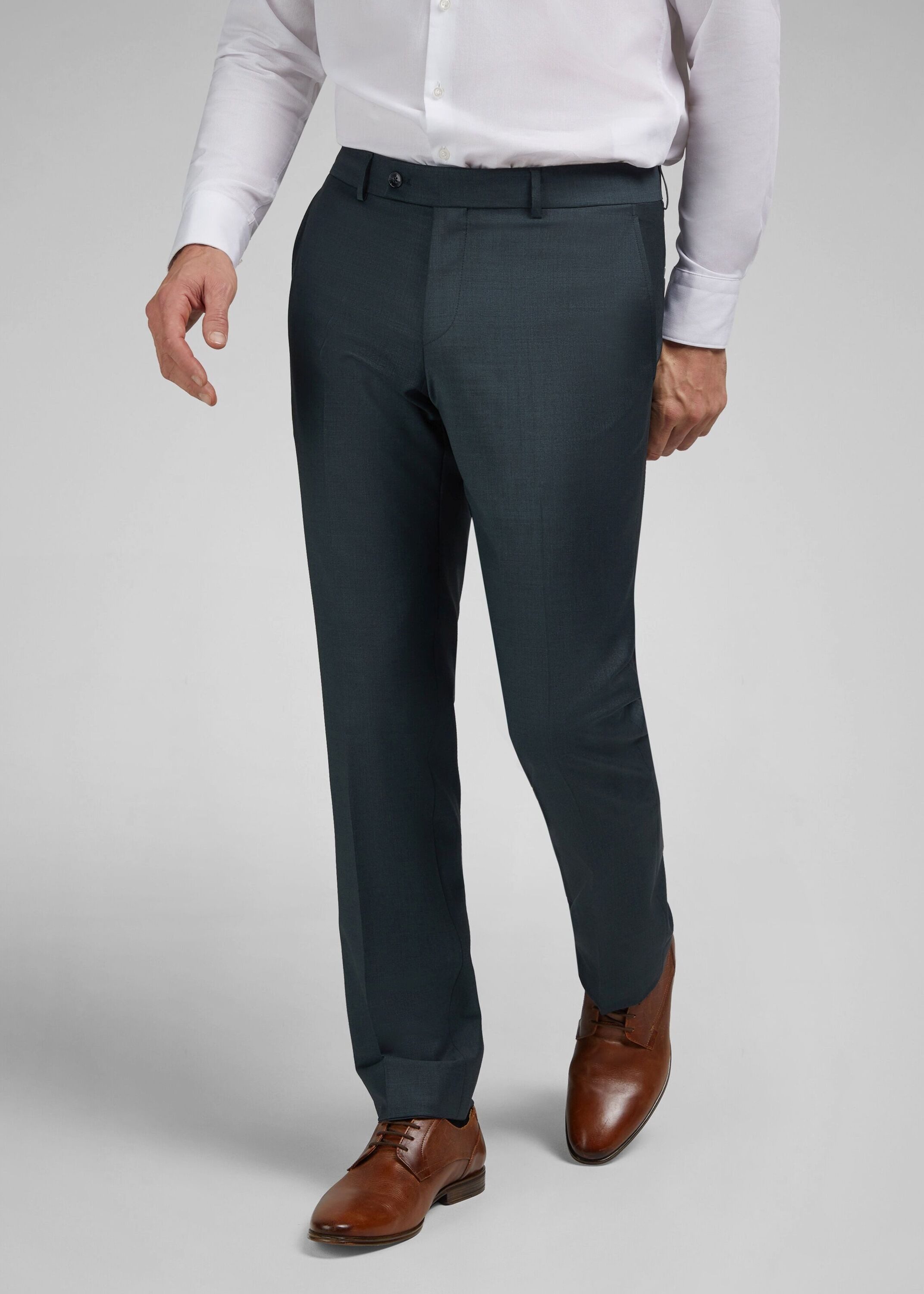 HECHTER PARIS Chinohose (1-tlg) 4-Wege-Stretch Schurwoll-Mix für hohe Bewegungsfreiheit