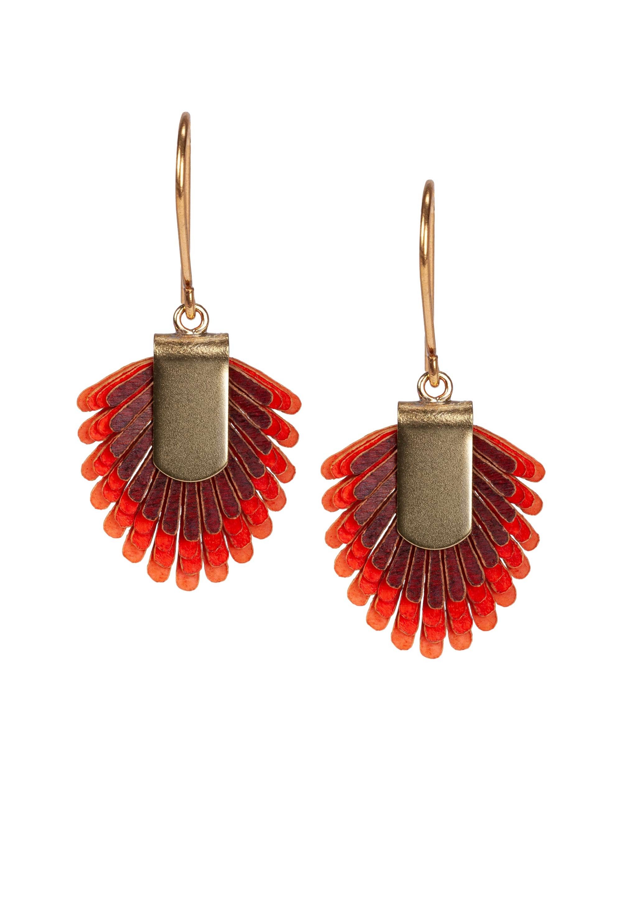 GRETCHEN Paar Ohrhänger Pam Pem Earring S, mit buntem Pergament