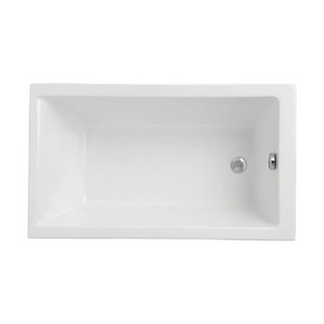 KOLMAN Badewanne Rechteck Capri 100x70, Acrylschürze Styroporträger, Ablauf VIEGA & Füße GRATIS