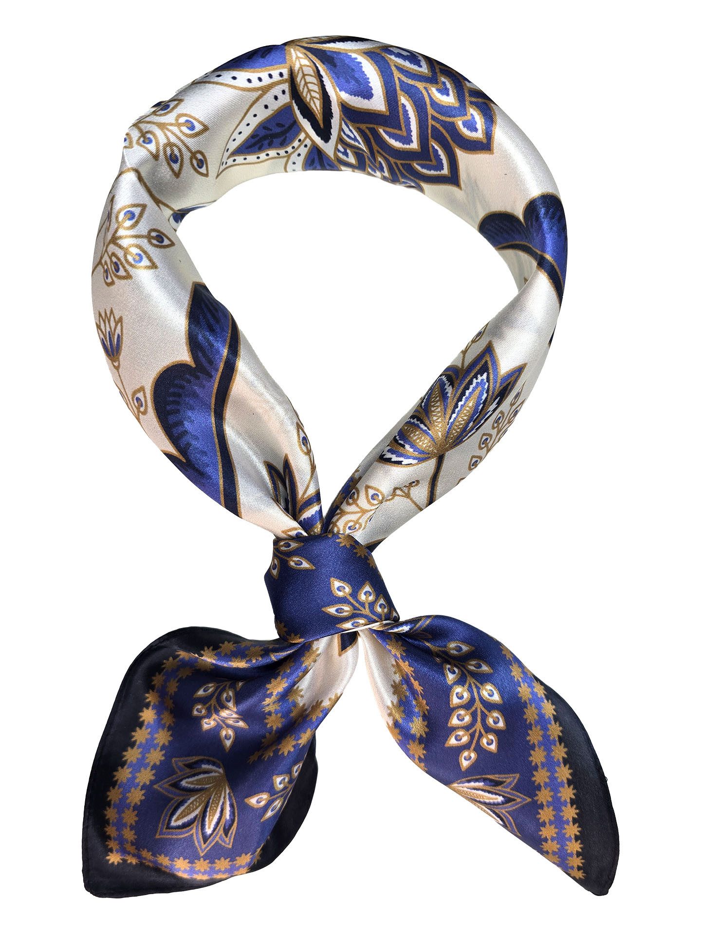 Moschen-Bayern Seidentuch Halstuch Damen Herren Nickituch Seidentuch Seidenhalstuch Blau Bunt