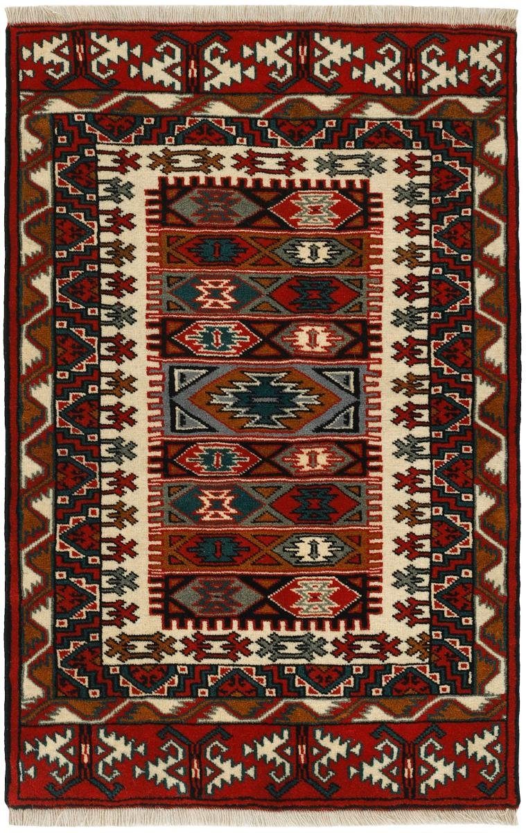 Orientteppich Turkaman 83x126 Handgeknüpfter Orientteppich rechteckig, Trading, 6 mm Höhe: Perserteppich, / Nain