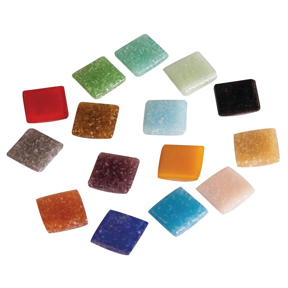 Rayher Hobby Dekoobjekt Glasstein-Mosaikmix, 1 x 1 cm, ca. 1500 Stück, Dose günstig online kaufen