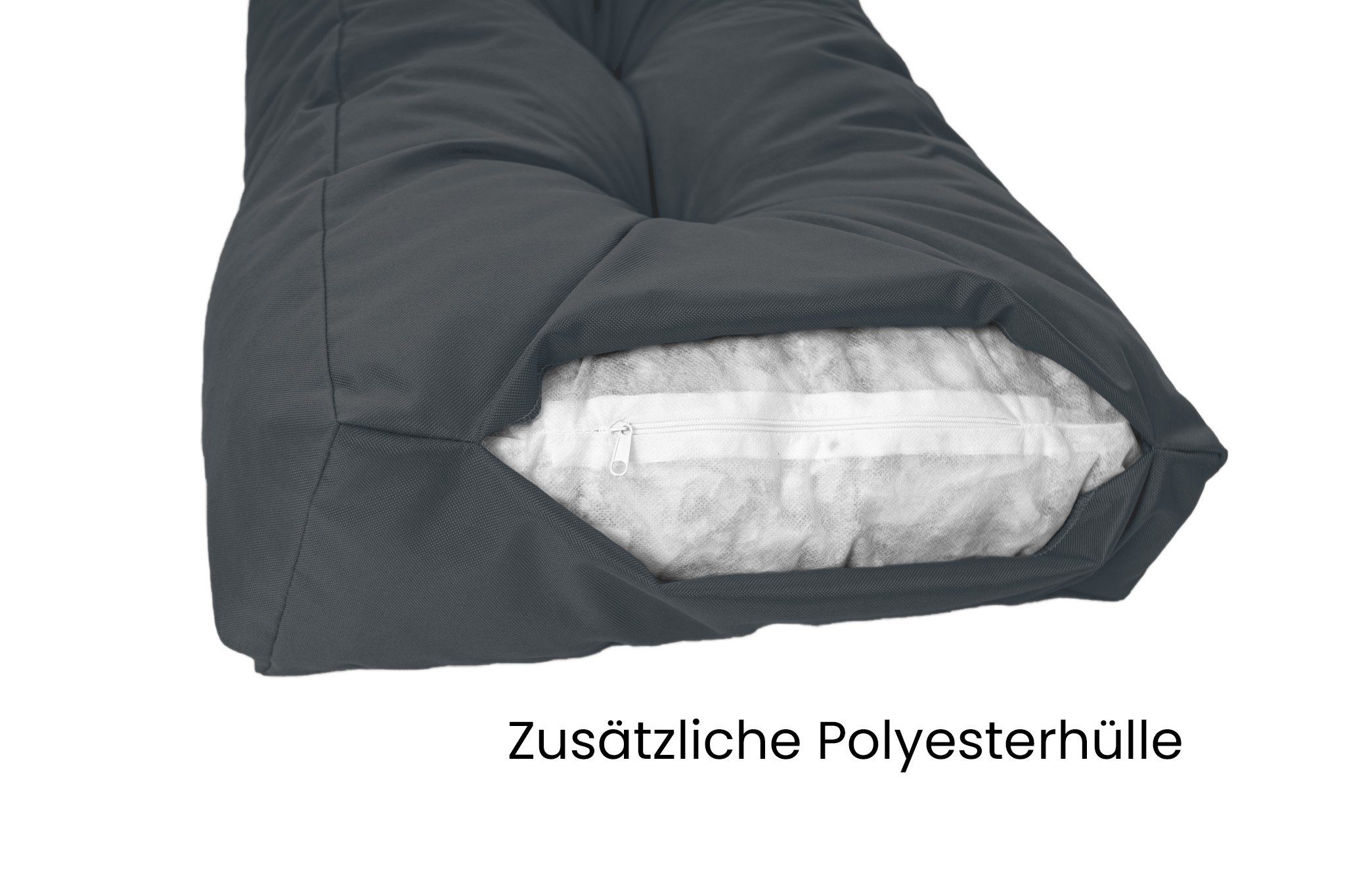 TexDeko Palettenkissen TexDeko Garden Palettenkissen wasserabweisend Sitzkissen gesteppt, (Maße: 120x80cm l 120x60cm l 60x80cm)