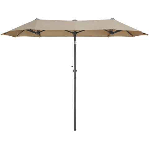 KONIFERA Sonnenschirm Malaga, LxB: 290x150 cm, Inkl. Schutzhülle, ohne Schirmständer