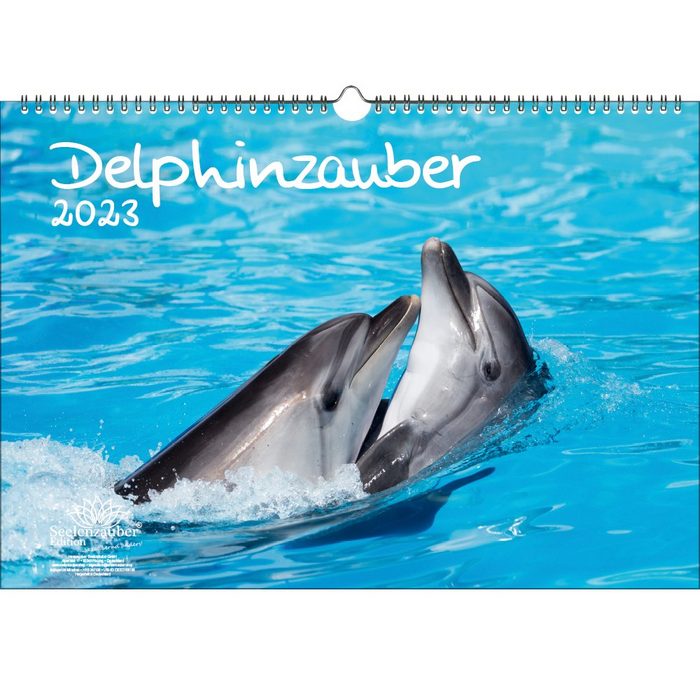 Seelenzauber Wandkalender Delphinzauber DIN A3 Kalender für 2023 Delfin Delphin - Seelenzauber