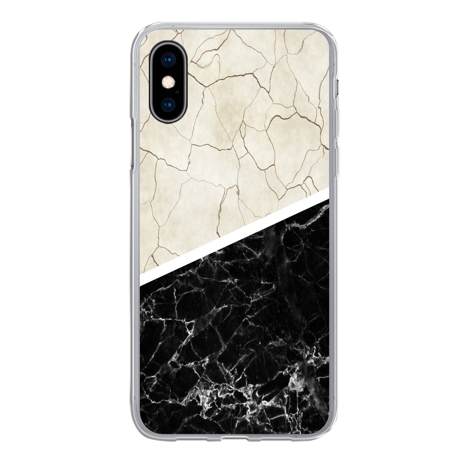 Handyhülle für Apple iPhone X Marmor - Muster - Luxus