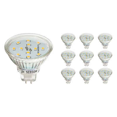 SEBSON LED-Leuchtmittel LED Lampe GU5.3 / MR16 5W warmweiß 3000K 12V Цибулини - 10er Pack