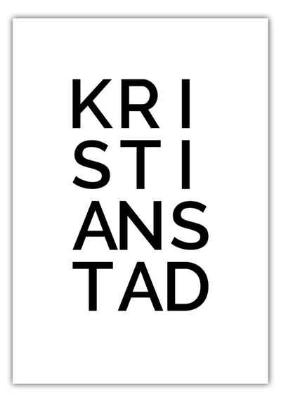 NORDIC WORDS Poster Stadt KRISTIANSTAD