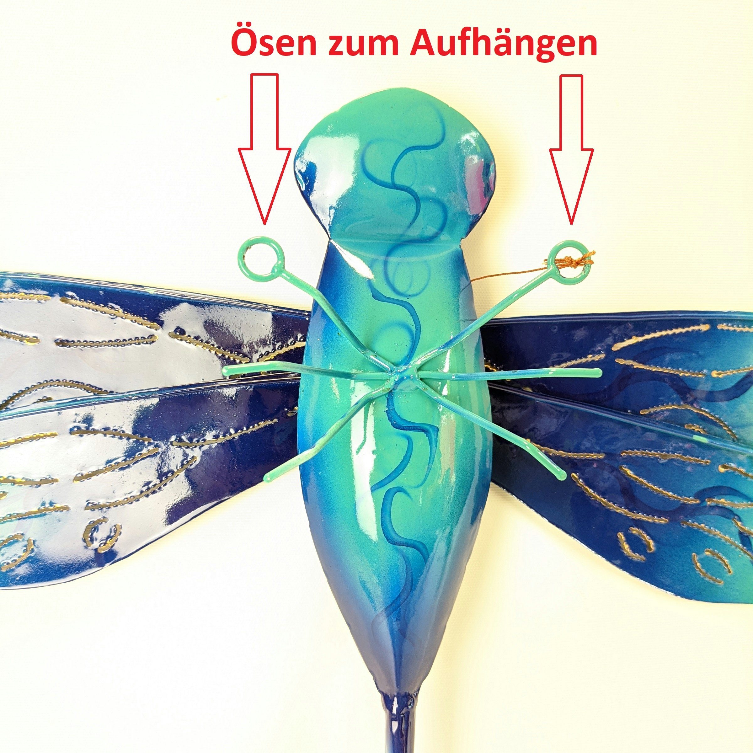 ThoKuToys Wanddekoobjekt hellblau - Wanddeko (Packung) Libellen,