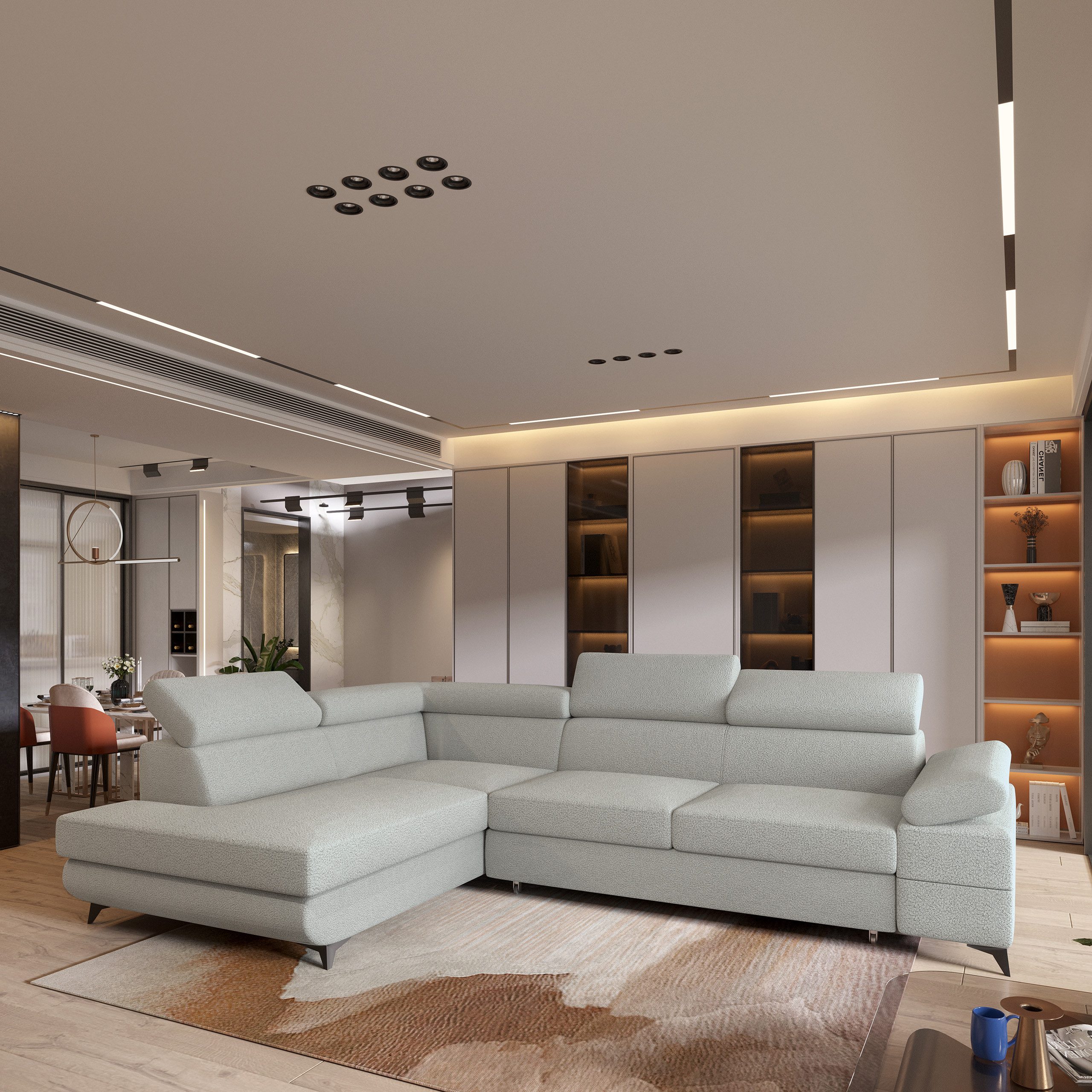 Masseno Ecksofa FAVIEN mit Schlaffunktion L-Form, günstig online kaufen