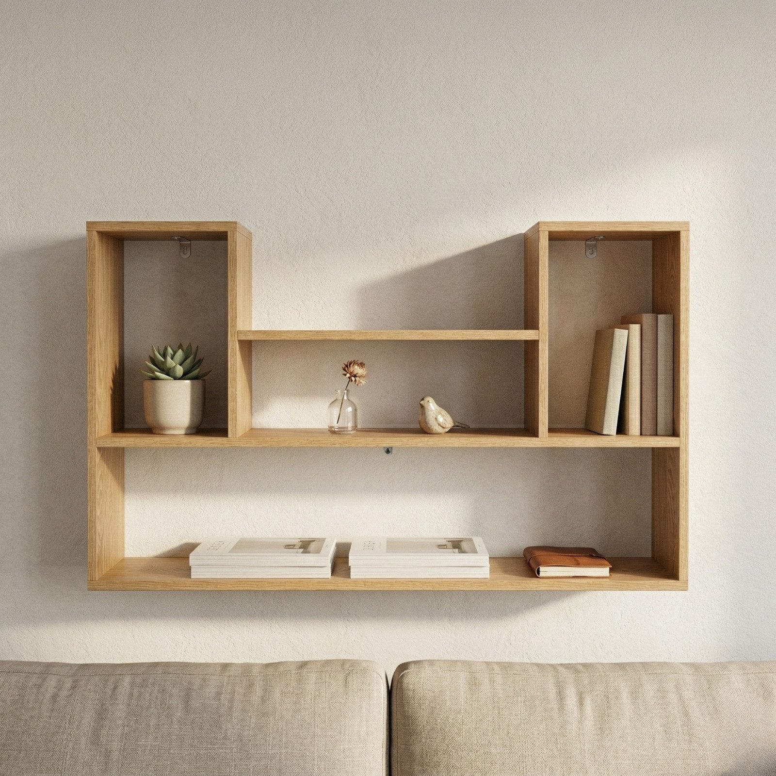 SCENA LIVING Wandregal Wandregal TALO, 100 x 60 x 16 cm