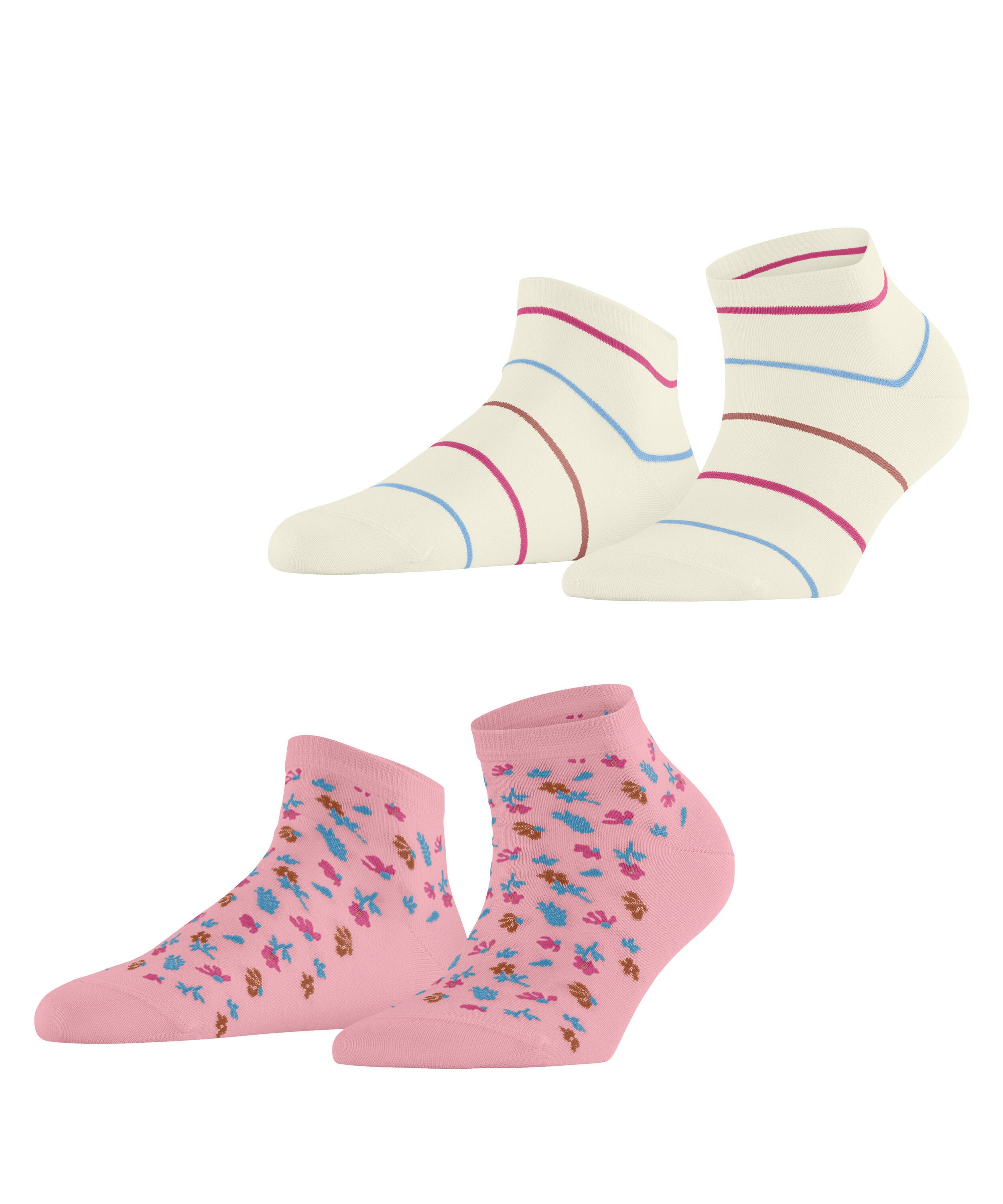 Esprit Sneakersocken Flowers & Stripes 2-Pack Sneakersocken (2-Paar)