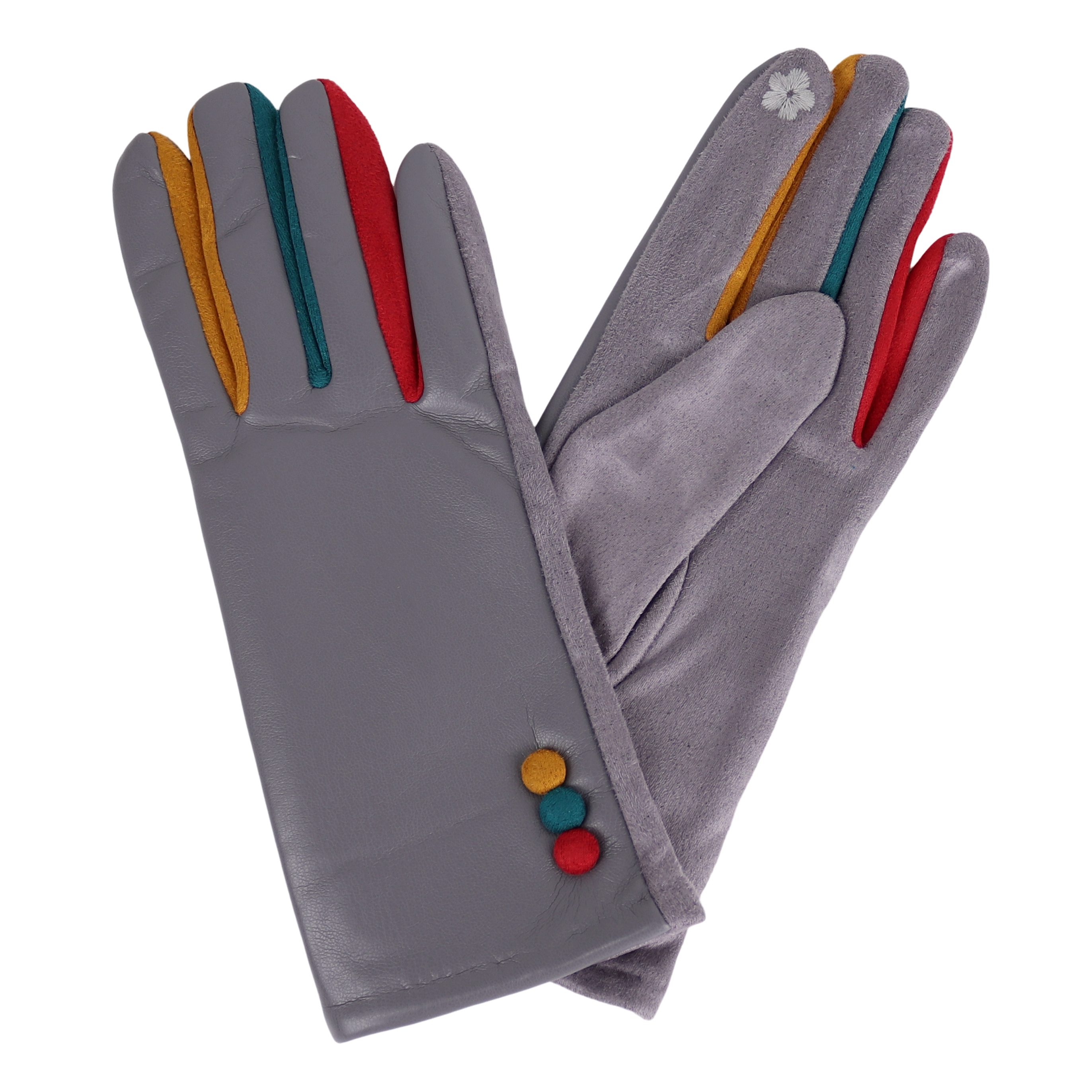 MIRROSI Lederhandschuhe Damen Touchscreen Handschuhe gefüttert Warm ONESIZE günstig online kaufen