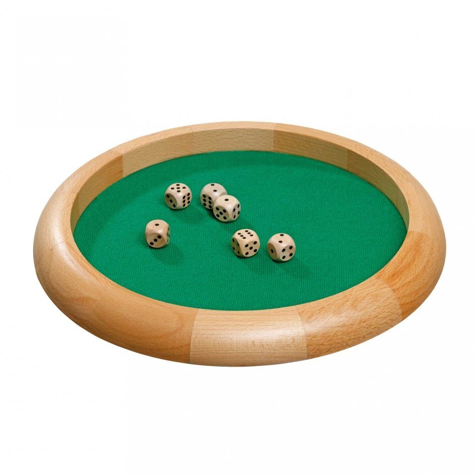 Philos Spiel, Würfelbrett - 30 cm - mit Würfeln