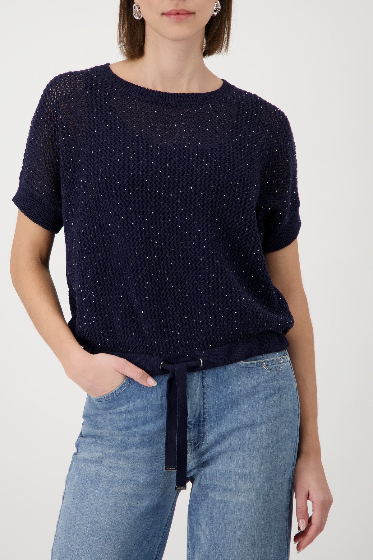 Monari Kurzarmpullover
