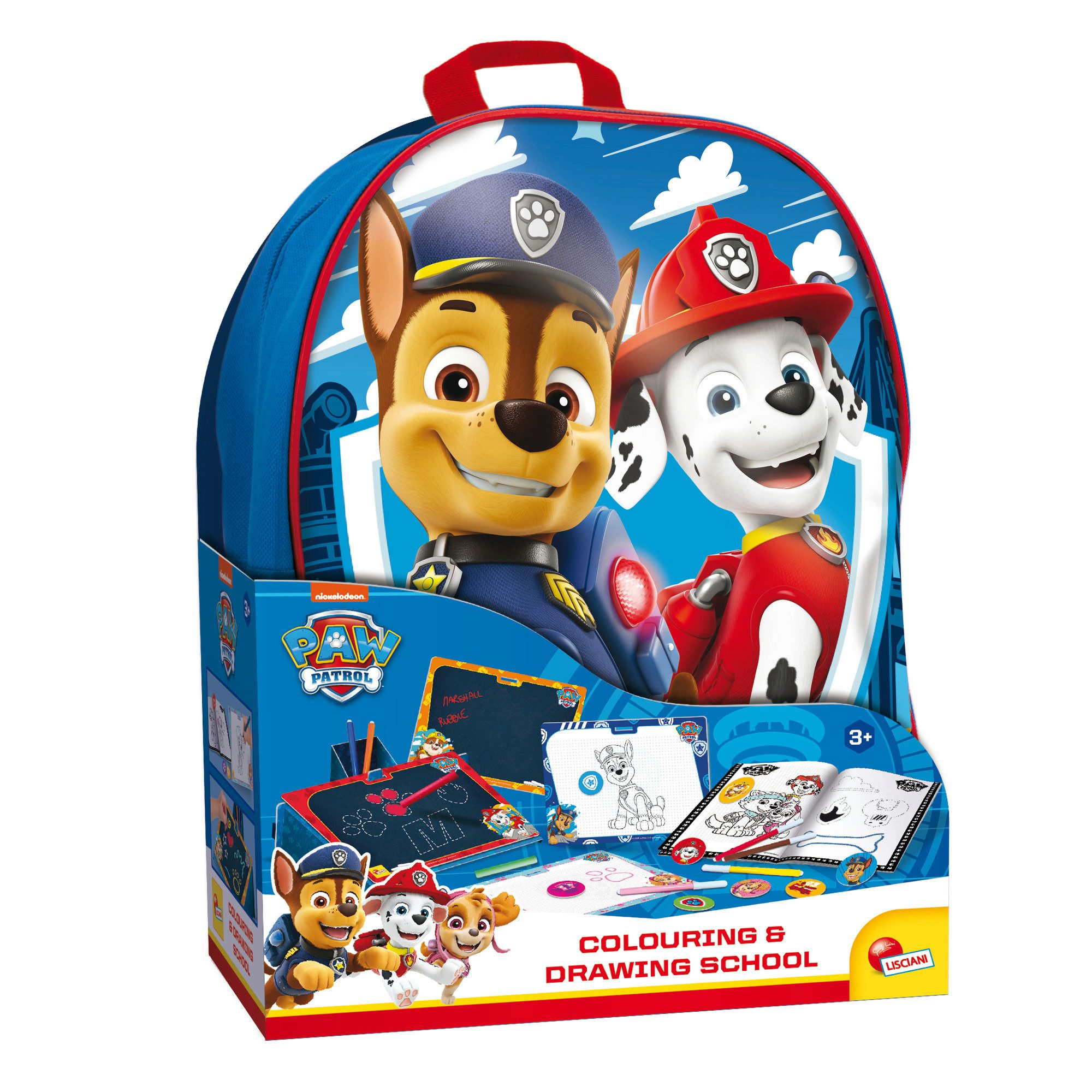 Lisciani Kreativset Paw Patrol Mal- und Zeichenschule mit Rucksack