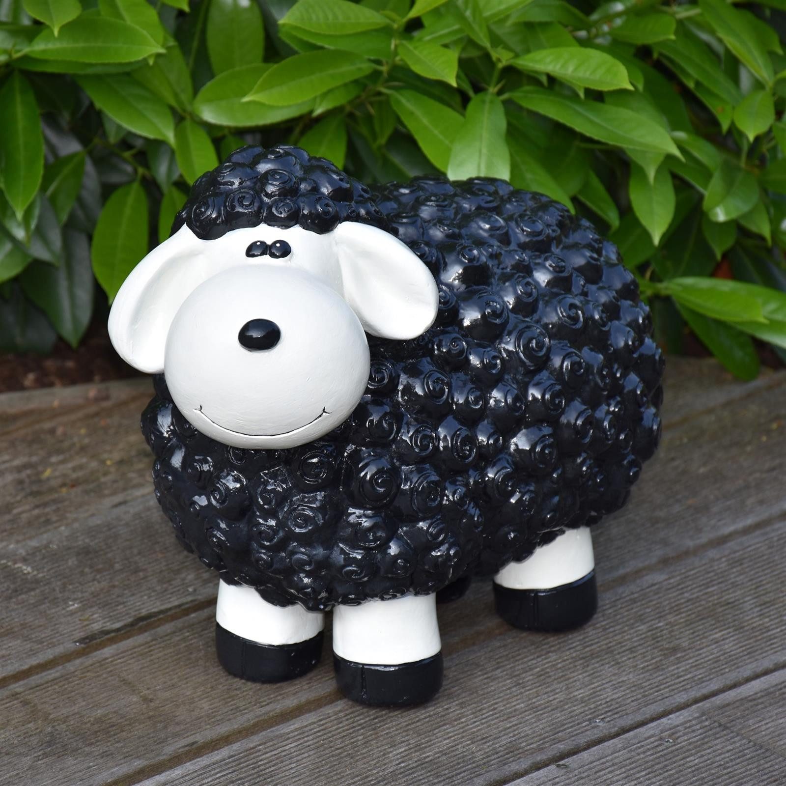 Geschenkestadl Gartenfigur XL Schafe in verschiedenen Farben Gartenfigur