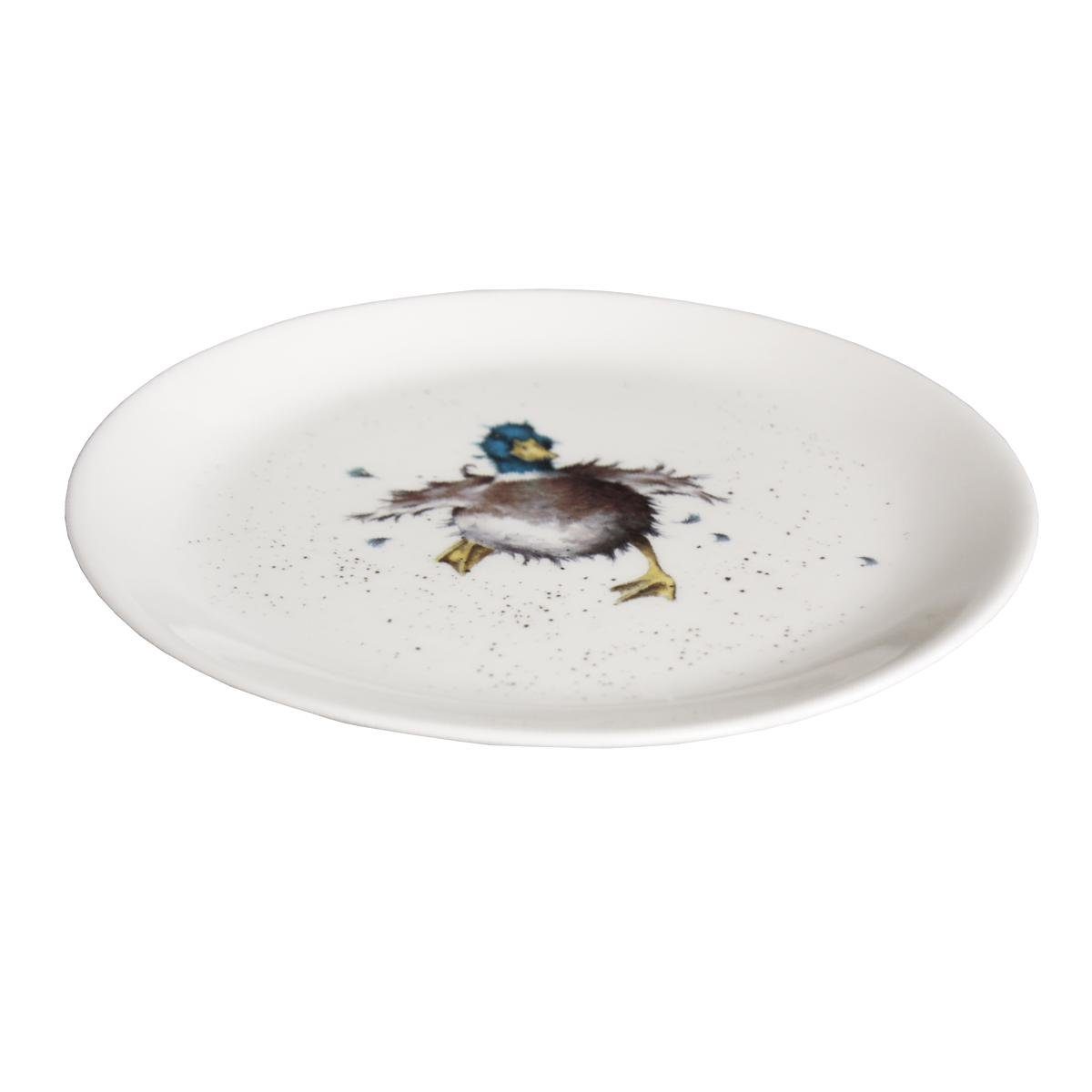 Wrendale Teller Wrendale Designs Porzellan-Kuchenteller Watschel-Ente, ca. 20,5 cm D