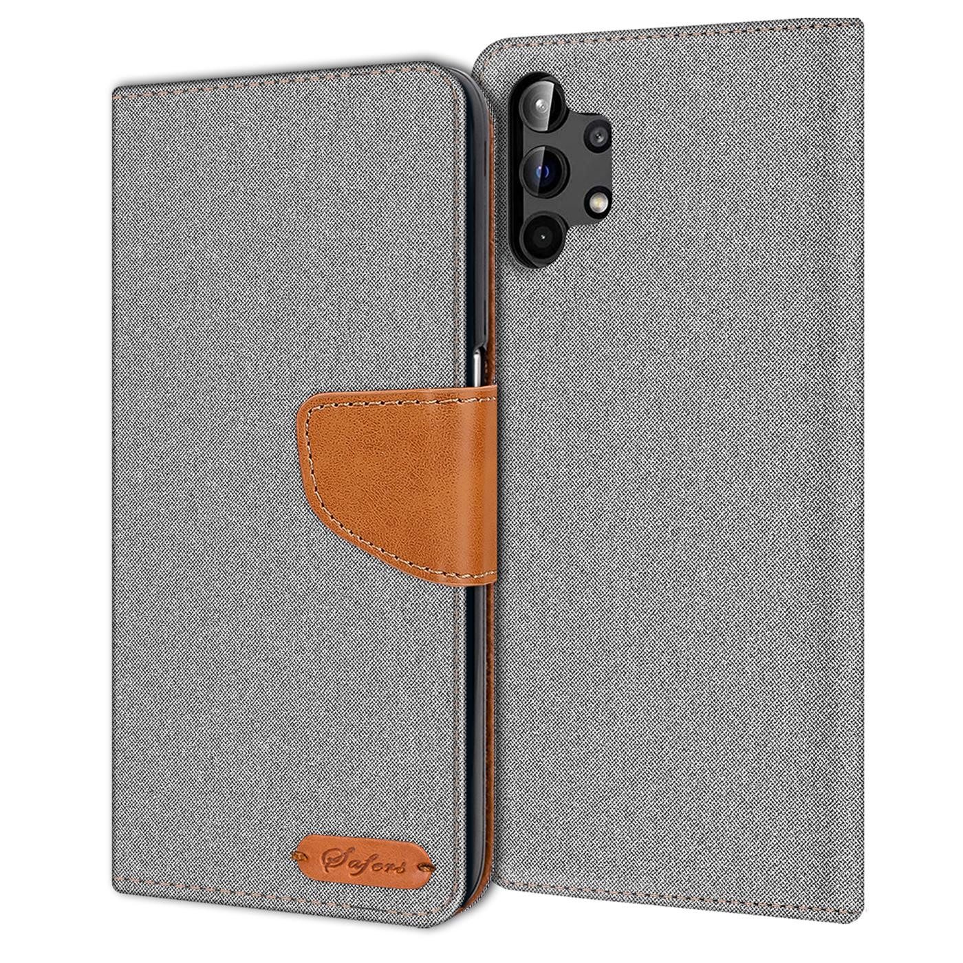 CoolGadget Handyhülle Denim Schutzhülle Flip Case für Samsung Galaxy A13 4G 6,6 Zoll, Book Cover Handy Tasche Hülle für Samsung A13 Klapphülle