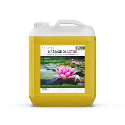 Kitama Massageöl mit Aroma - Körper-Öl für Massagen Pflegeöl Aroma-Öl Thai-Öl 5-Liter, Lotus