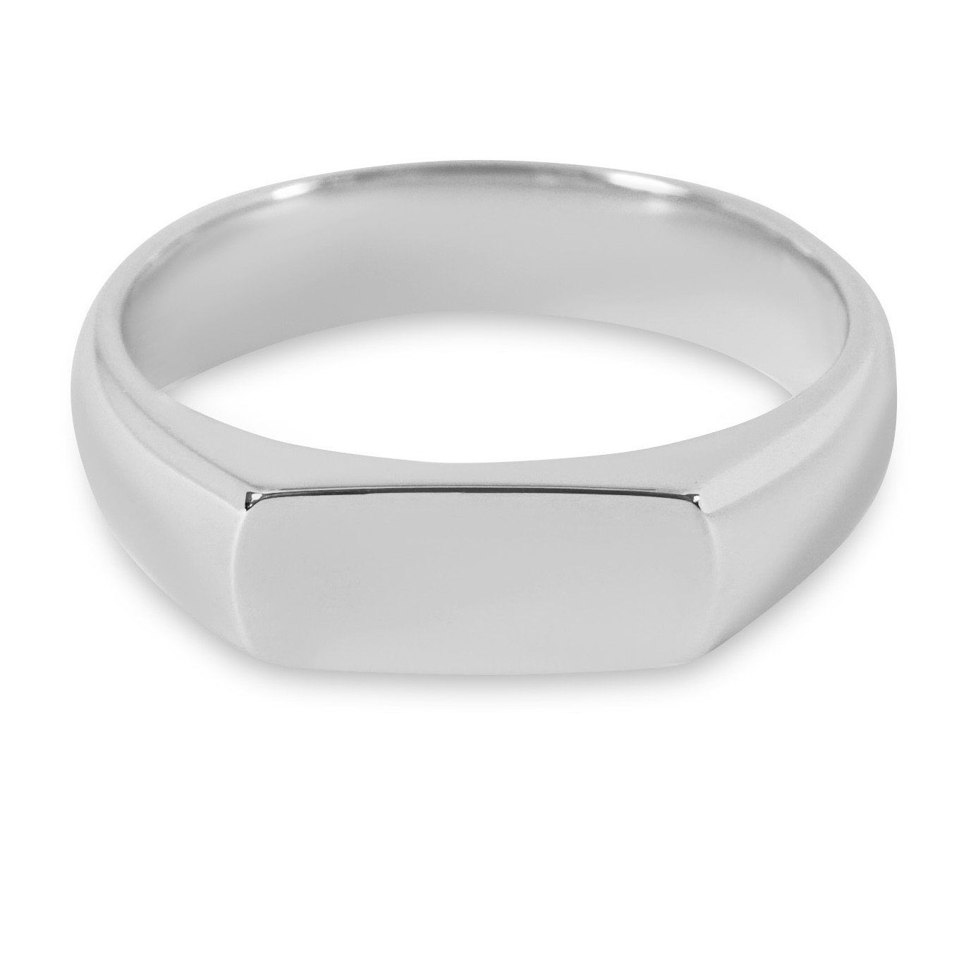 Sprezzi Fashion Siegelring Herren Ring Silber und Gold aus 925 Sterling Silber poliert, poliert, handgemacht, minimalistisch, für Gravur geeignet