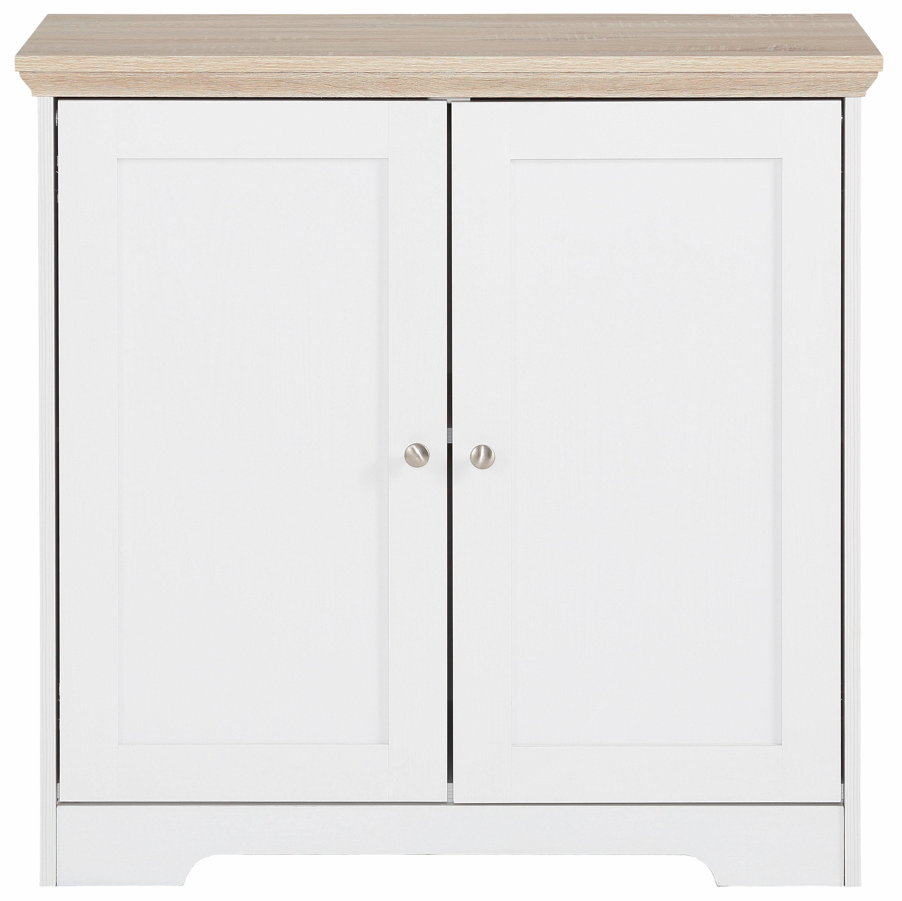 Home affaire Sideboard Nanna, Kommode mit einer Folien Oberfläche in Eiche- günstig online kaufen