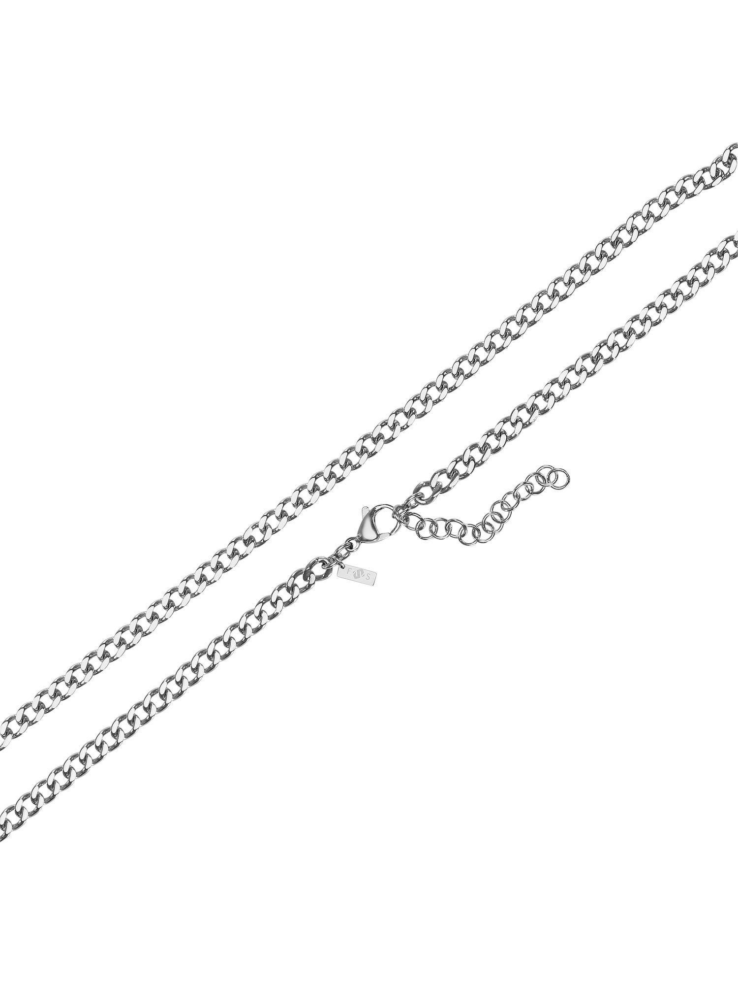 FAVS Collier FAVS Herren-Kette Edelstahl Kreuz