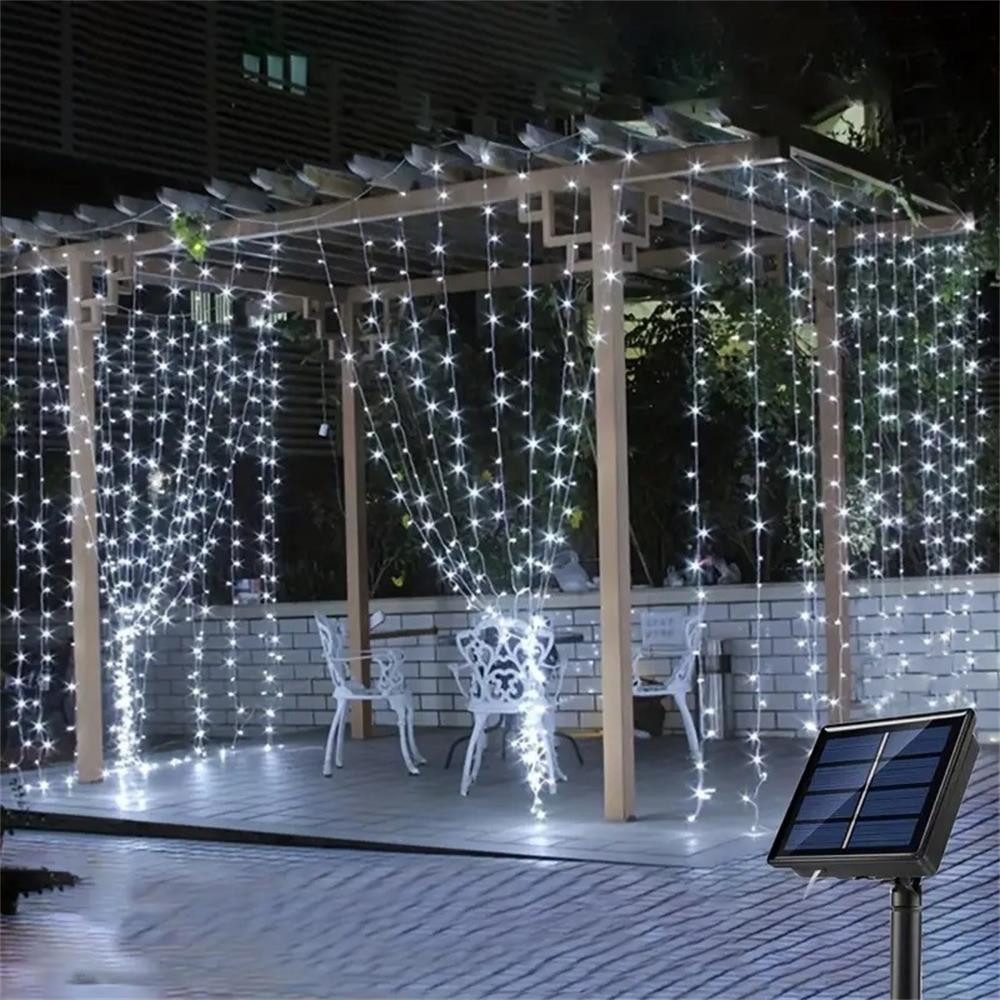RWEUOQ LED-Lichterkette LED Lichtvorhang Lichterkette Solar günstig online kaufen