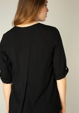 Base Level Klassische Bluse mit Ärmelumschlag