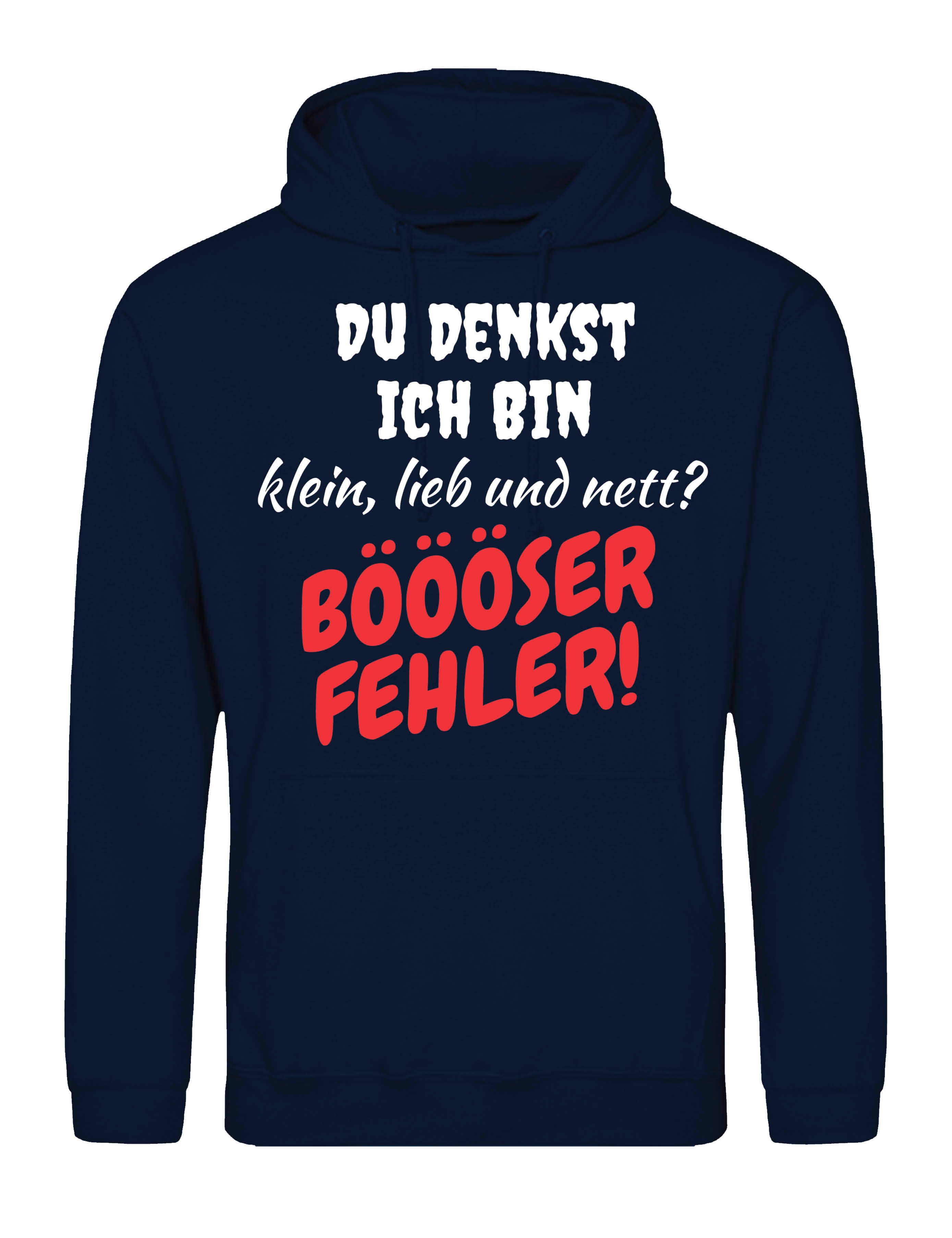 Kapuzenpullover "Böser Fehrler" Herren Hoodie Pullover mit humorvollen Lustigen Print
