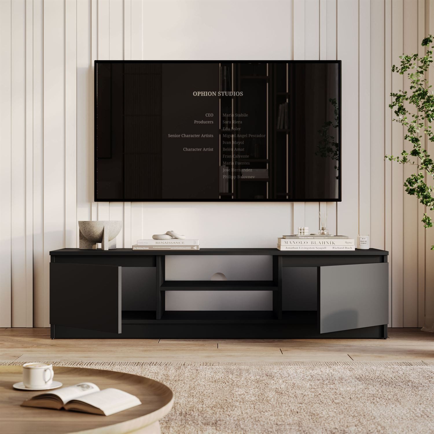 Lookway TV-Schrank HANA 140 cm TV-Lowboard mit Stauraum (1x TV-Schrank) Breite: 140 cm