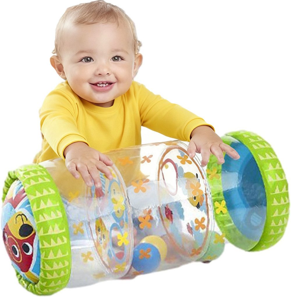 CLTYQ Krabbelrolle Rollende Trommel Bildungsspielzeug für Babys, Fördert die vollständige Entwicklung der taktilen, auditorischen