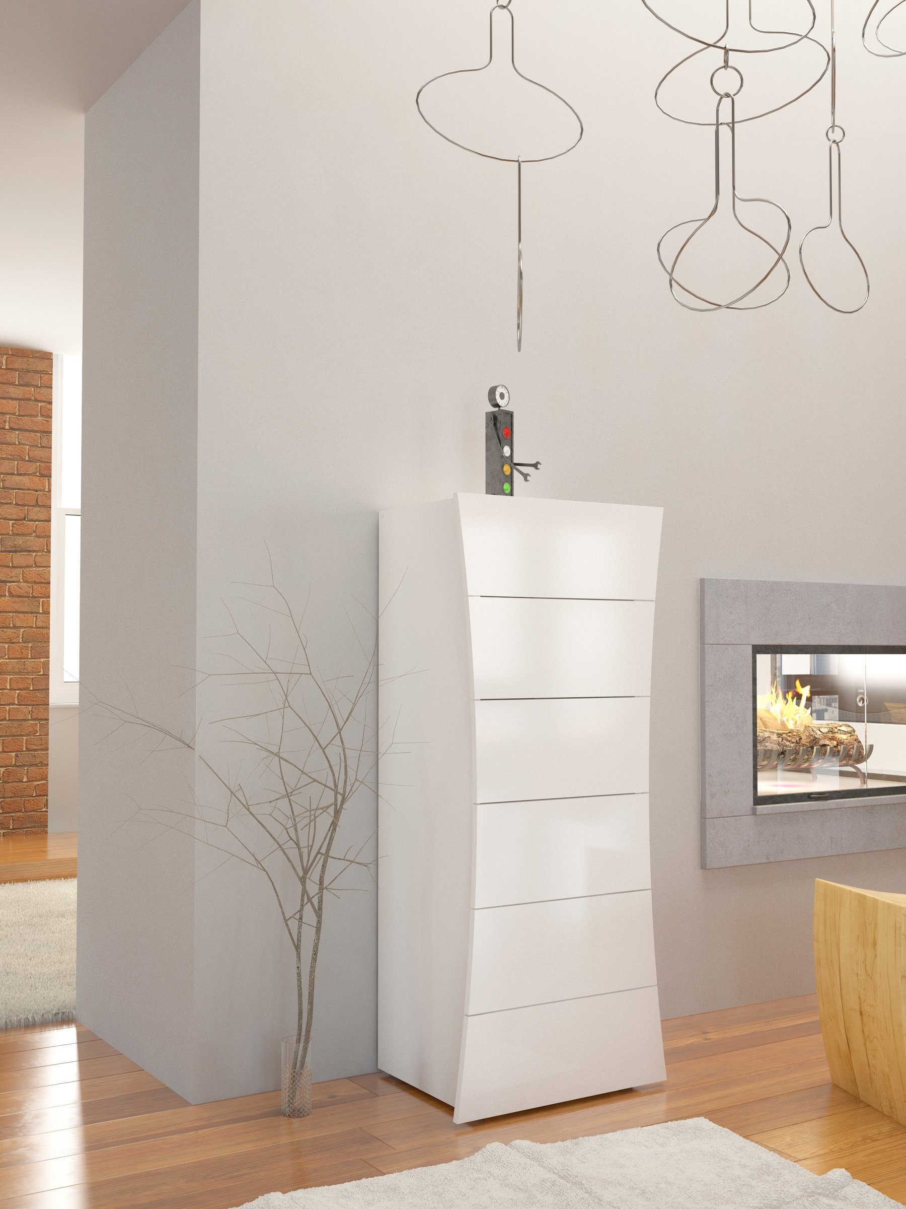 möbelando Kommode Arona, 50 x 121.7 x 40 cm (B/H/T)