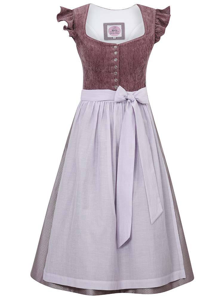 MarJo Dirndl Dirndl Hochwinkel 75cm Länge pflaume