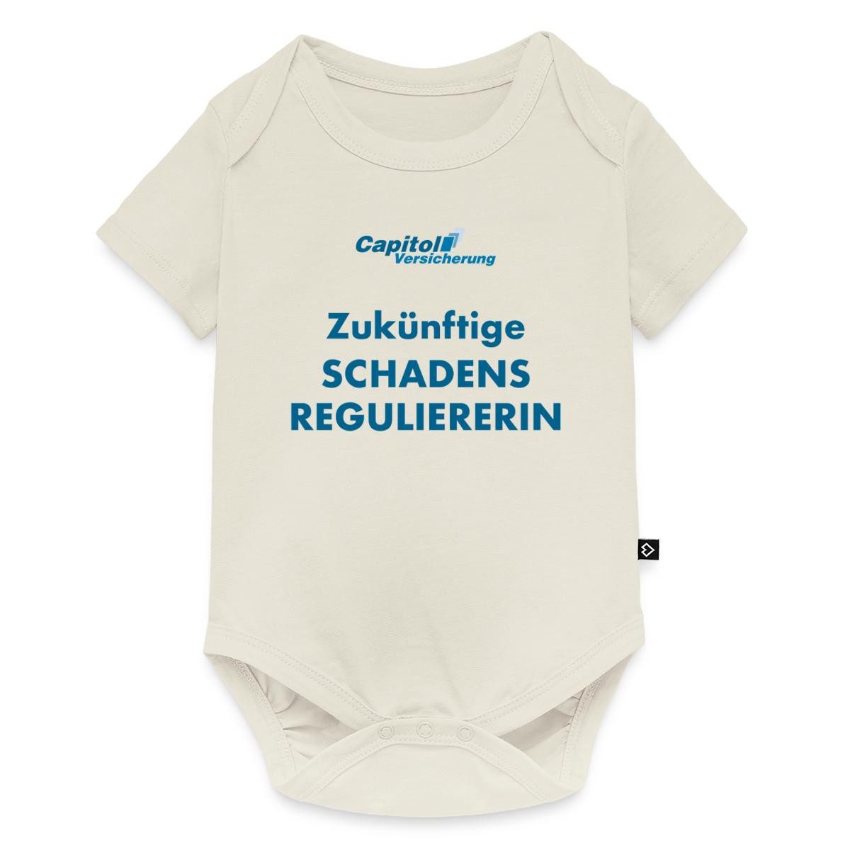 Spreadshirt Kurzarmbody Stromberg Zukünftige Schadensreguliererin Kurzarm Tages Baby Body (1-tlg)