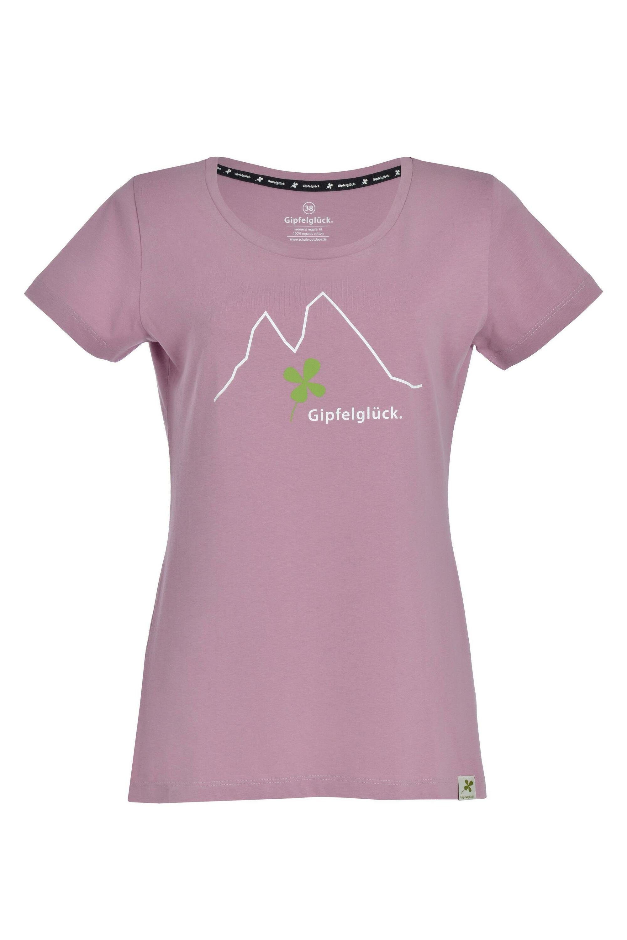 Gipfelglück T-Shirt Irene für Damen, aus Bio-Baumwolle Lilac
