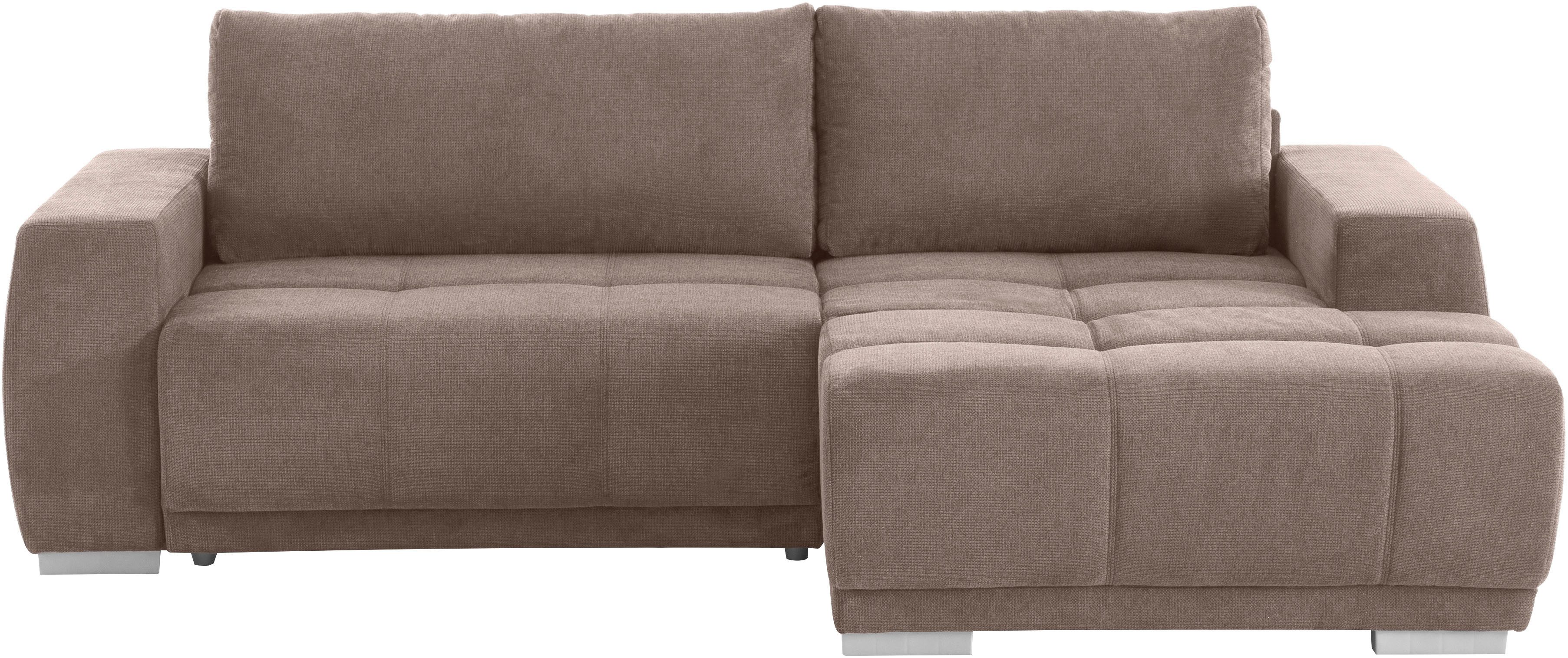 INOSIGN Ecksofa "Bolero L-Form", wahlweise mit Bettfunktion & Bettkasten günstig online kaufen