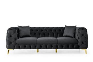 Polsterei Marya Chesterfield-Sofa CHELSEA LARA 38, PREMIUM Chesterfield Sofagarnitur 3+2+1 Sitzer, Handgemacht in Germany, Begrenzte Bestände, BESTSELLER,Bezugsqualitäten Garantierte