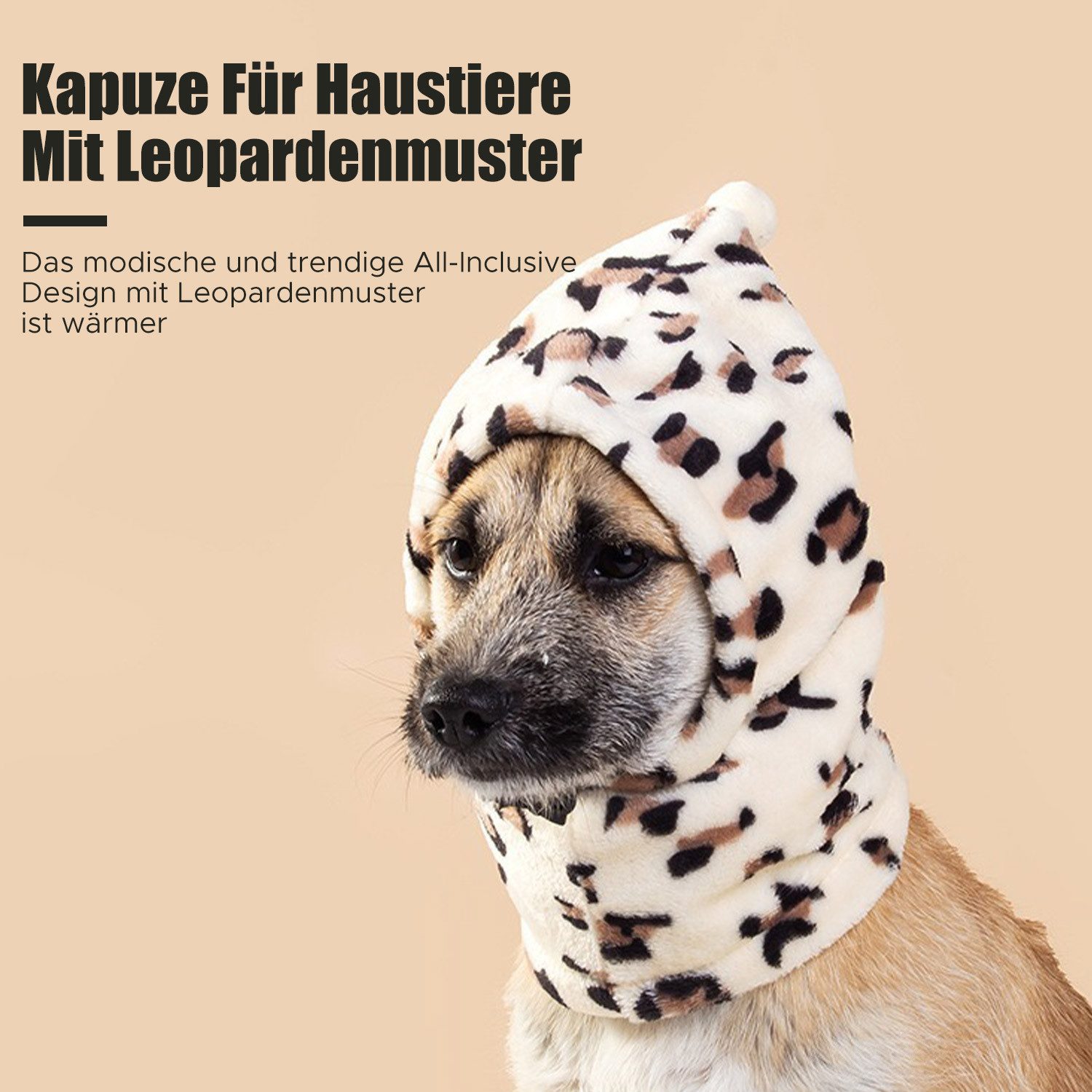Refttenw Hundekostüm Winter Warme Weich Hundemütze mit Elastischem Kordelzug für Hunde, in versch Größen, Windundurchlässig